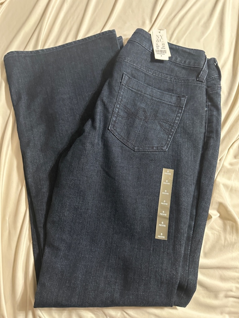 New York & Company Dark Indigo Flared Jeans